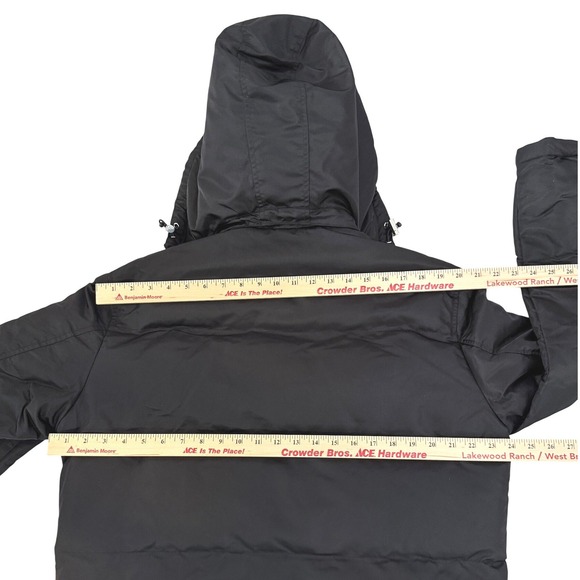 The Kooples Paris Mens Black Leather & Down Biker Hooded Jacket Size L MSRP $810 - Picture 16 of 16